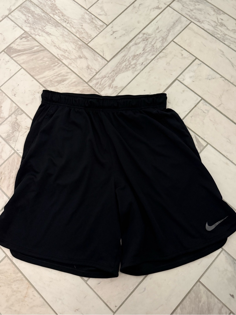 Nike Black Men's Athletic Training Shorts with Reflective Swoosh